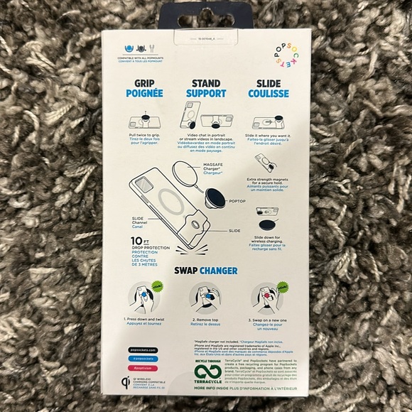 New PopSockets PopCase for MagSafe iPhone 12 Pro Max - Picture 4 of 6